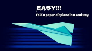วิธีพับเครื่องบินกระดาษสวยเท่ๆ ง่ายนิดเดียว#papercraft