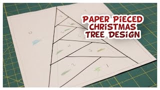 Paper Pieced Christmas Tree Design - Whitney Sews Click here for more info** Learn how to sew this design here - https://youtu.be/nmQ8BnSan8w Candy Corn Paper Pieced Block ...