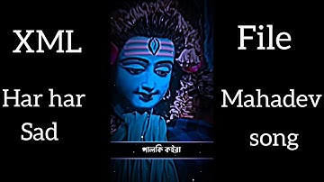 New Bangla Sad Song Xml File 💔 Char Behalar Palki Koira Xml File 🥺 New Broken Xml🥀##new #song #love