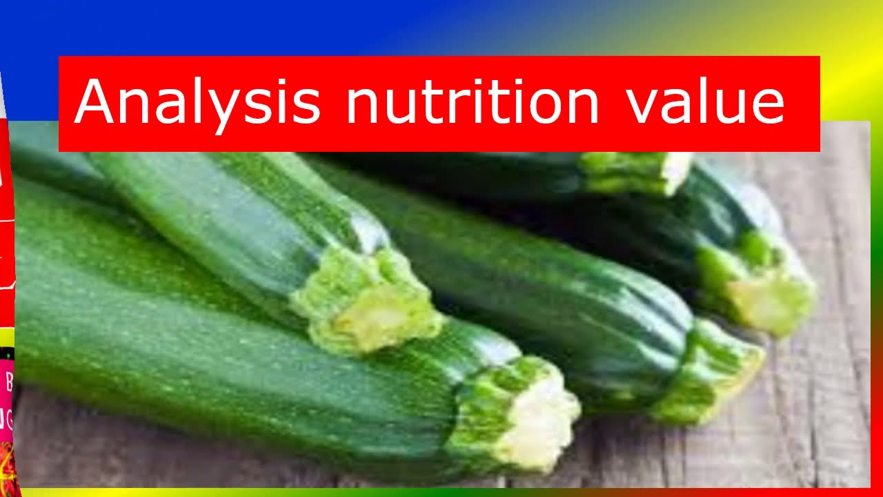 Zucchini nutrition facts YouTube