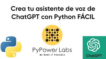 Como crear un asistente de voz con ChatGPT y Python FÁCIL