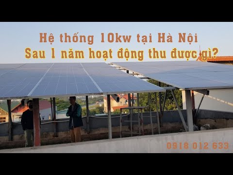 Video Hệ thống điện mặt trời áp mái 10kw lắp cho hộ gia đình... - youtube