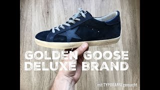 Golden Goose Deluxe Brand SUPERSTAR 'navy' | UNBOXING & ON FEET | luxury shoes | 2017 | HD