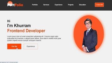 Create Simple Personal Portfolio Website With HTML & CSS Step By Step Tutorial