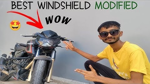 Apache rtr 200 4v ( windshield ) visor universal installation #apachertr #modified #4v #200