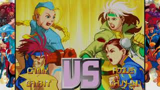 X-Men vs Street Fighter - Cammy/Gambit arcade mode - YouTube