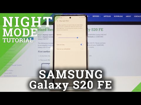 How to Activate Eye Comfort Mode in SAMSUNG Galaxy S20 FE – Enable Night Shift Mode