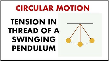 Tension in Thread of a Swinging PendulumI JEE MAIN I ADVANCE I NEET I OLYMPIAD