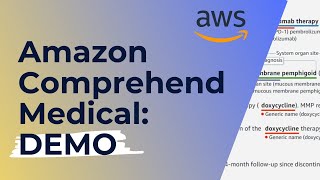 Amazon Comprehend Medical: Demo, Pricing, Data Limits | AWS Tutorial