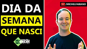 Como saber qual dia da semana no Excel?