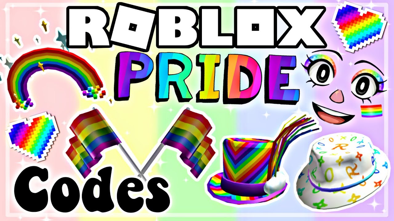 Bloxburg Pride Accessory Codes Ids Rainbow Accessories Hair Decals Roblox Pride Month Youtube - gay pride roblox