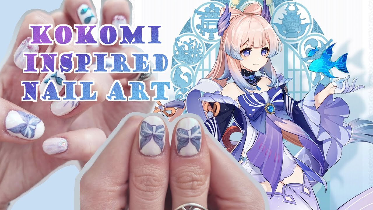 9. Genshin Impact Nail Art Challenge - wide 2