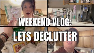 COME WITH ME ON A WEEKEND VLOG-WHAT WAS I THINKING? DECLUTTER, ORGANIZE, GROCERY HAUL AND AMAZON