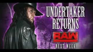 WWE Raw 2017 : The Undertaker Returns Next Week