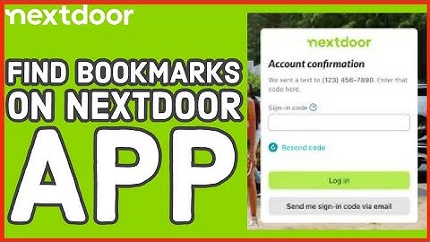 How to Find Bookmarks on Nextdoor App? Search Bookmarks on Nextdoor App on Android 2024