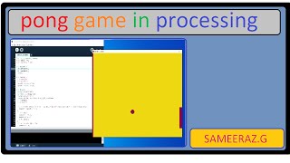 Pong game in processing || sameeraz.G screenshot 5