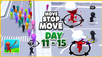 Move.io - Move Stop Move Zombie City - Gameplay Day 11 to Day 15  by Unlock Puzzles