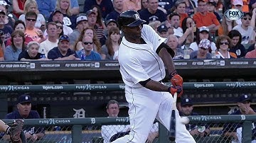 BOS@DET: Hunter grounds an RBI single up the middle