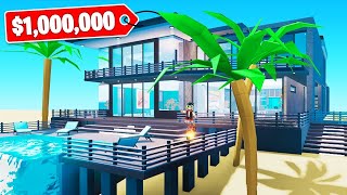 CONSRUIRE LA MAISON LA PLUS GRANDE DU MONDE DANS ROBLOX !