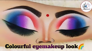 #video  Colourful eye makeup look | #tutorial @Anita_Makeover   Eye Makeup On Hands |