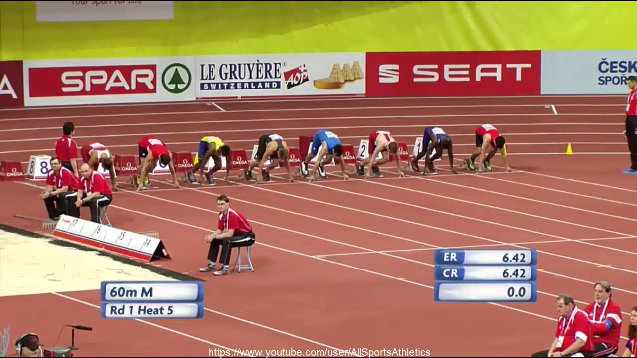 European Indoor Championships Prague - Julian Reus 6.62 - Men's 60 Metres Heat 5