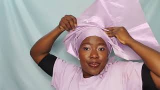 ASMR GELE TYING // HOW to tie Gele on yourself 2023