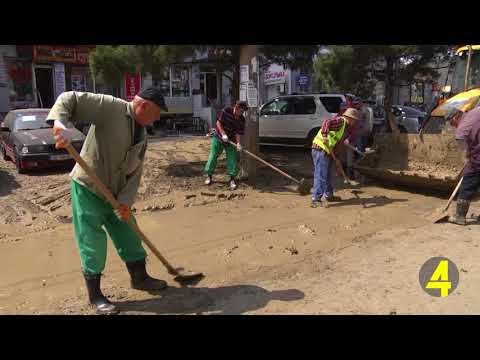 სტიქიის შედეგების ლიკვიდაცია რუსთავში 04-06-2018