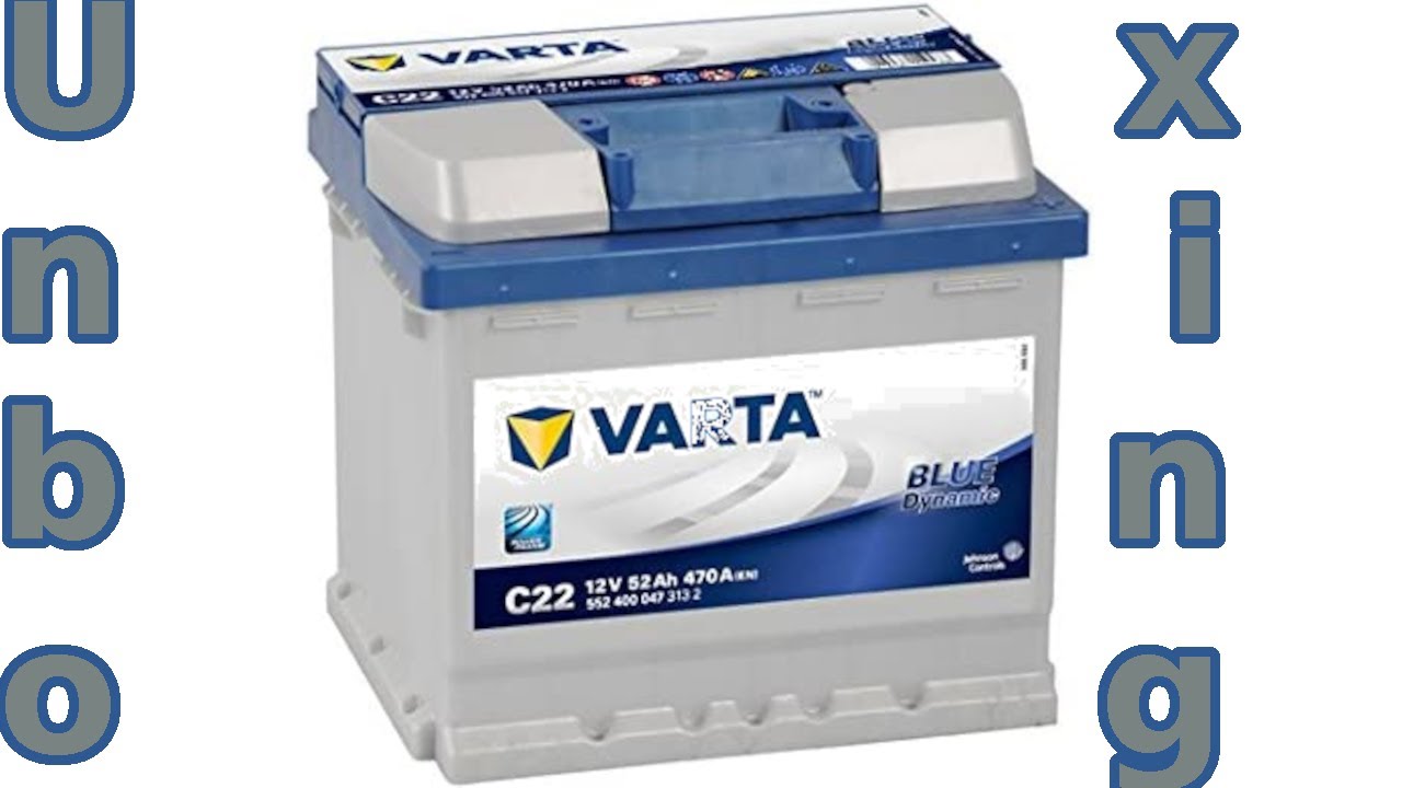 Varta Blue Dynamic Autobatterien, 12 V, 52 Ah Unboxing Video 