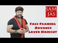 Face Framing Advance Layer Hair Cut By Jas ... Tutorial In Hindi