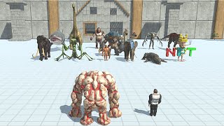 LAVA GOLEM WITH SLOW MO VS BOSS - Animal Revolt Battle Simulator