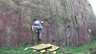 Wilton 1 - Sidepull Wall (6B) - first ascent