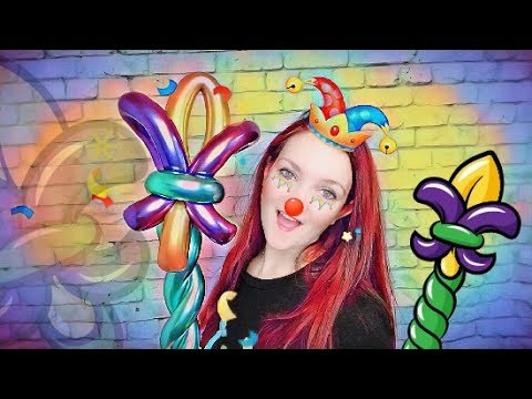 FLEUR DE LIS Balloon Animal Tutorial for Mardi Gras - Learn Balloon Animals with Holly!