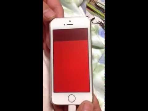 珍 Iphone5s 不具合 レッドスクリーン Red Screen Youtube