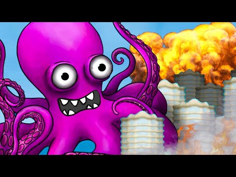 ОСЬМИНОГ съел всех и стал КРАКЕНОМ. ИГРА Tasty Planet Forever №2 на канале Хвостик ТВ