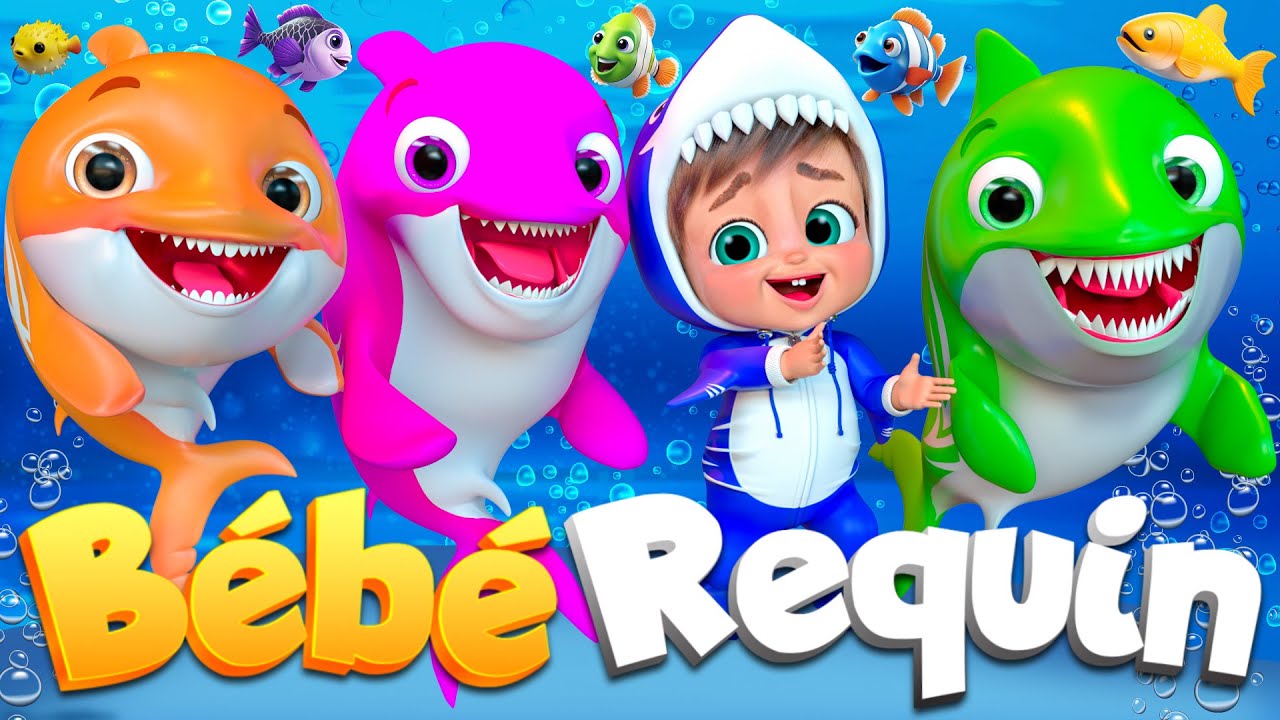 Bébé Requin, Dans Sa Maison Un Grand Cerf, Les roues de l’autobus - Comptines Bébé 