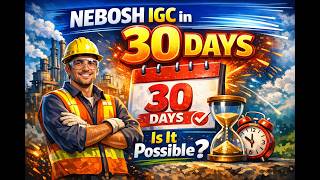 NEBOSH IGC in 30 Days — Is It Possible