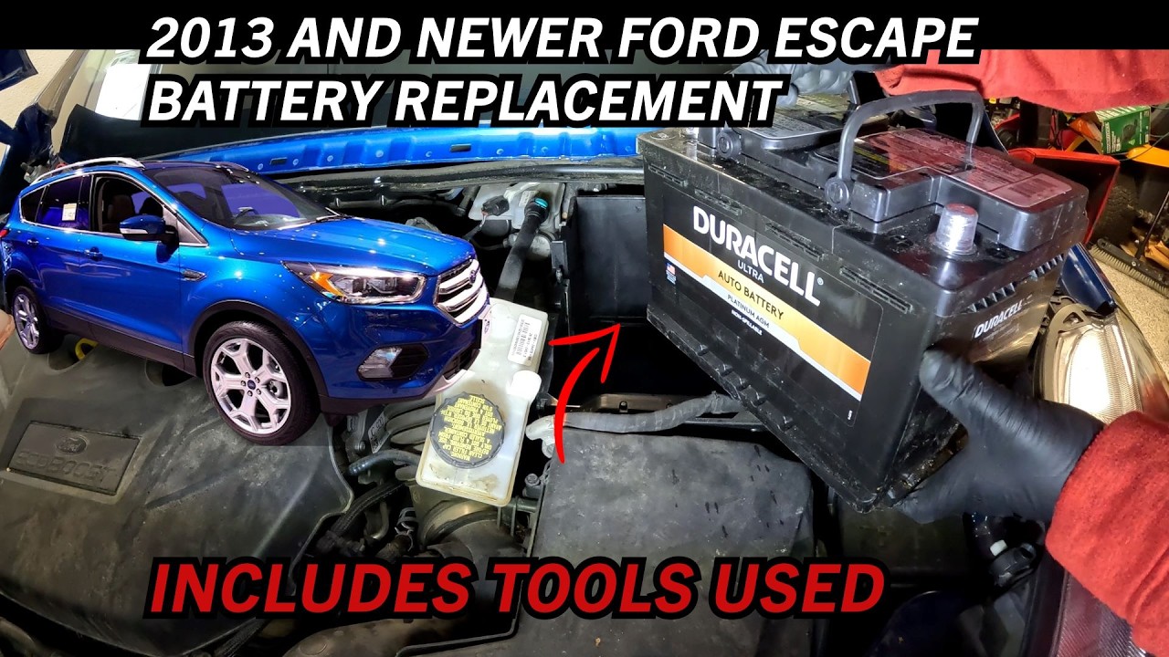 Ford Escape Battery Replacement 2013–2019 | How to - YouTube