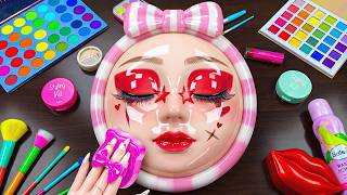 ASMR Makeup on Watermelon (No Talking) 8