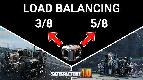 Splitting 3/8 and 5/8 Blueprint - Load Balancing Satisfactory 1.0