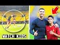 Cristiano ronaldo teach cristiano junior talisca  ghareeb how to take free kicks 