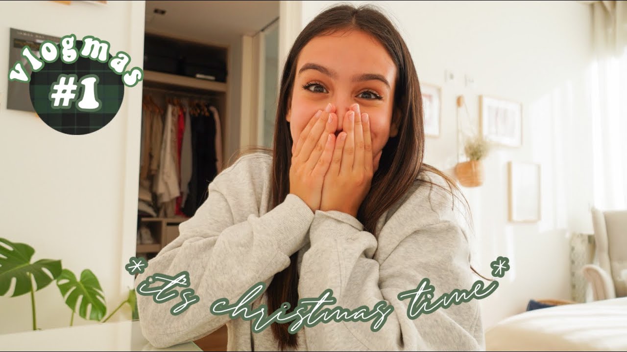 VLOGMAS 1: CHRISTMAS SHOPPING AND DECOR *cute af*