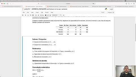 Pyomo - Modelando o problema do transporte (parte 1)