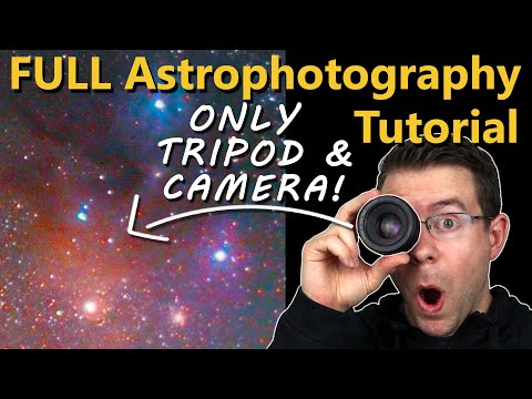 Shooting and Processing Rho Ophiuchi 50mm lens, NO TRACKER -  Astrophotography Tutorial