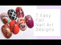 7 Easy Fall Nail Art Tutorials!