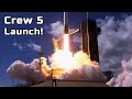 Crew 5 launch to the ISS on SpaceX Falcon 9 / Crew Dragon!