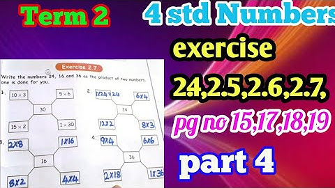 4 std Maths, Numbers,exercise  2.4,2.5,2.6,2.7,pg no 15,17,18,19,part  4,unit 2,Term 2 samacheer