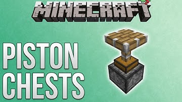 Minecraft: Piston Chests Tutorial (Redstone Advent Calendar)