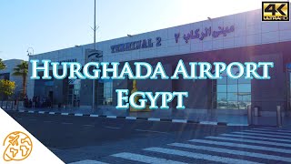 Hurghada International Airport Egypt HRG Airport 4k