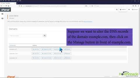 How to edit or delete a Record in cPanel using the DNS Zone Editor with HostPinnacle