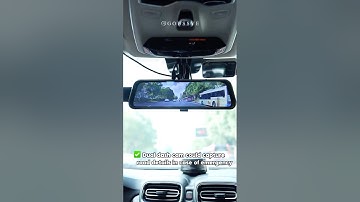 Rear View Mirror Full Touch Screen Mirror Dual Camera Dash Cam.#temu app and search【dpq4433)